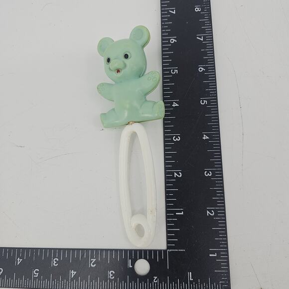 Antique Vintage Celluloid Teddy Bear Baby Rattle Children's Teething Toy Rare - Picture 3 of 7